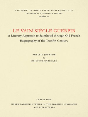 cover image of Le vain siecle Guerpir